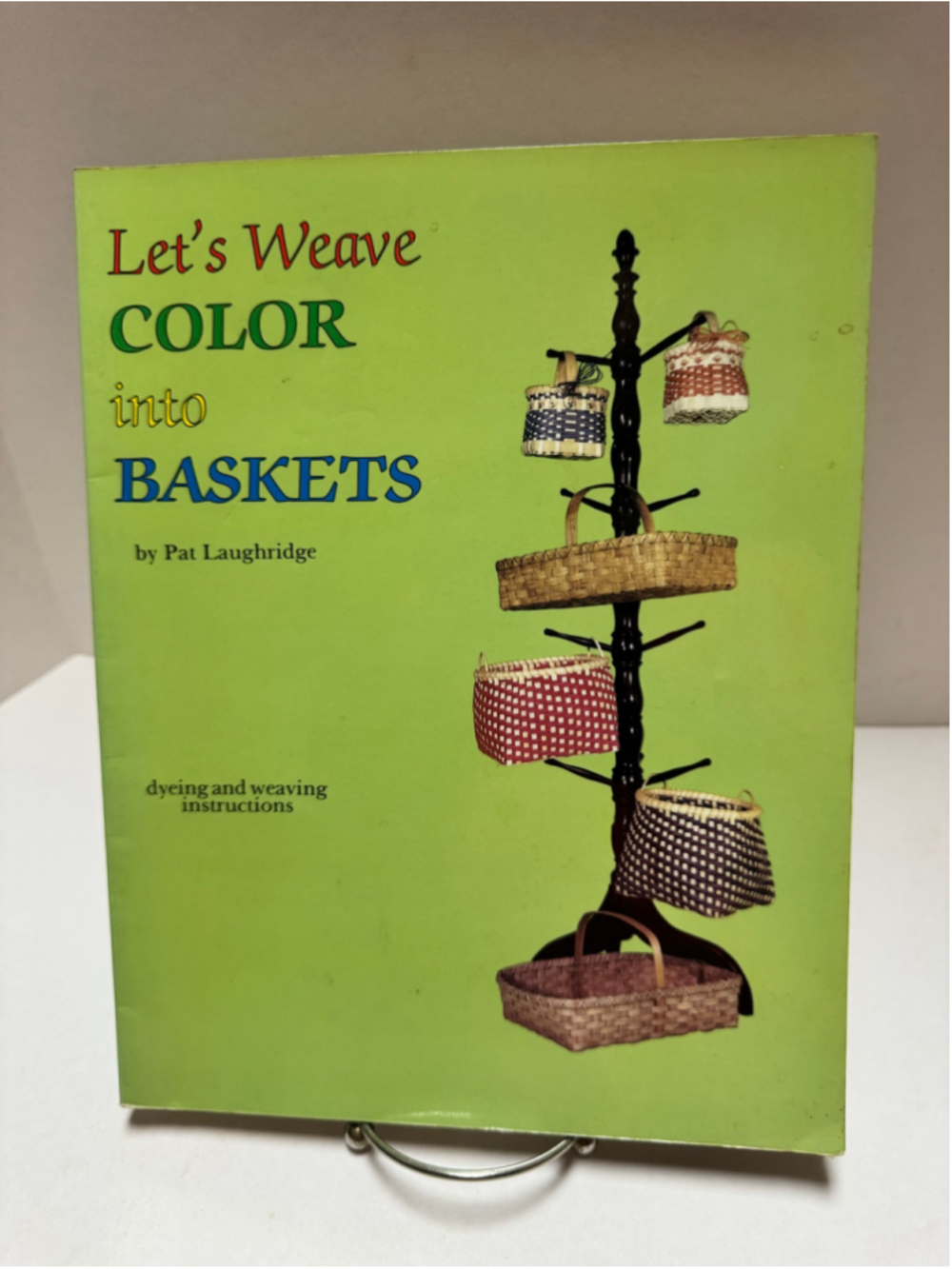 Schiffer Let's Weave Color into Baskets paperback book 1986